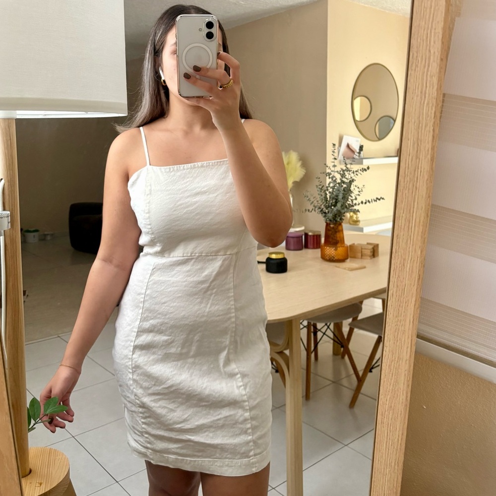 HALSTON WHITE DRESS ☁️✨